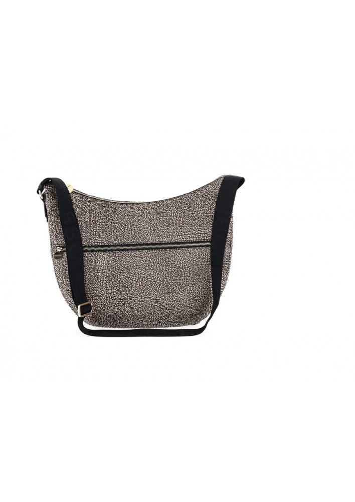 BORBONESE LUNA Bag Medium - OP Naturale/Nero