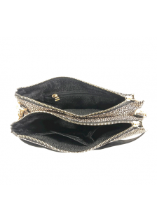 BORBONESE Small Bag Cross Over - Op Natural/Black