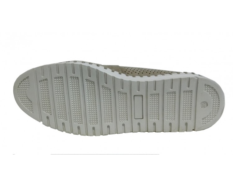 DREAM PAIRS Mocassini Donna Senza Lacci, Punta Rotonda, Colore Bianco, Suola In Poliuretano, Taglia 41 EU, Stile Retrò