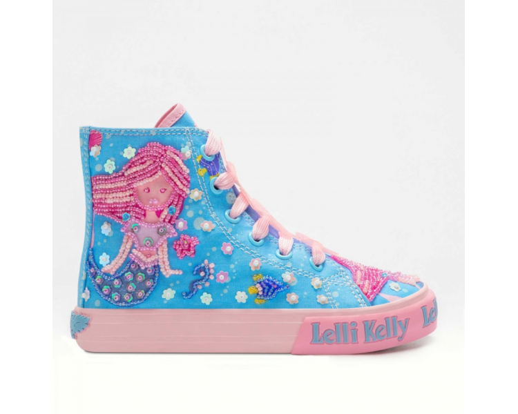 Lelli Kelly SIRENETTA - Sneakers Bambina - LKED2042 BC01 - sneakers da  bambina in tela alte