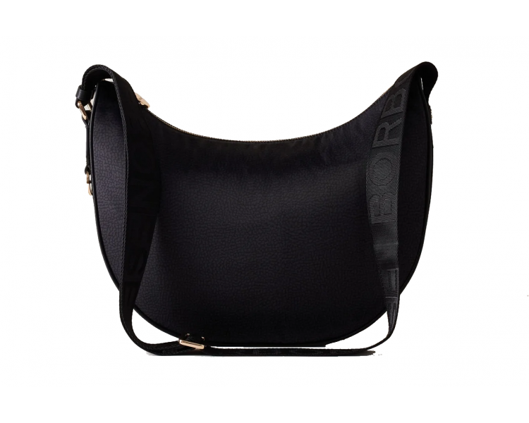 BORBONESE LUNA Bag Middle - Dark Black