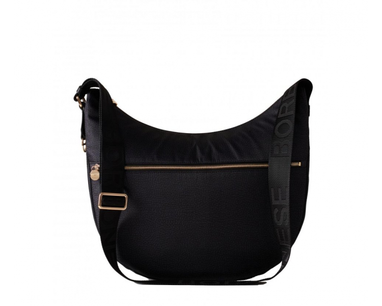 BORBONESE LUNA Bag Medium - Dark Black