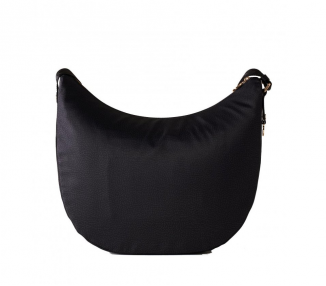 BORBONESE LUNA Bag Medium - Dark Black