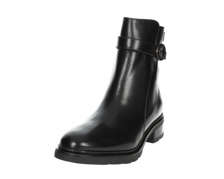 Tronchetto Donna Lumberjack In Pelle Nera, Taglia 38, Chiusura Stringata
