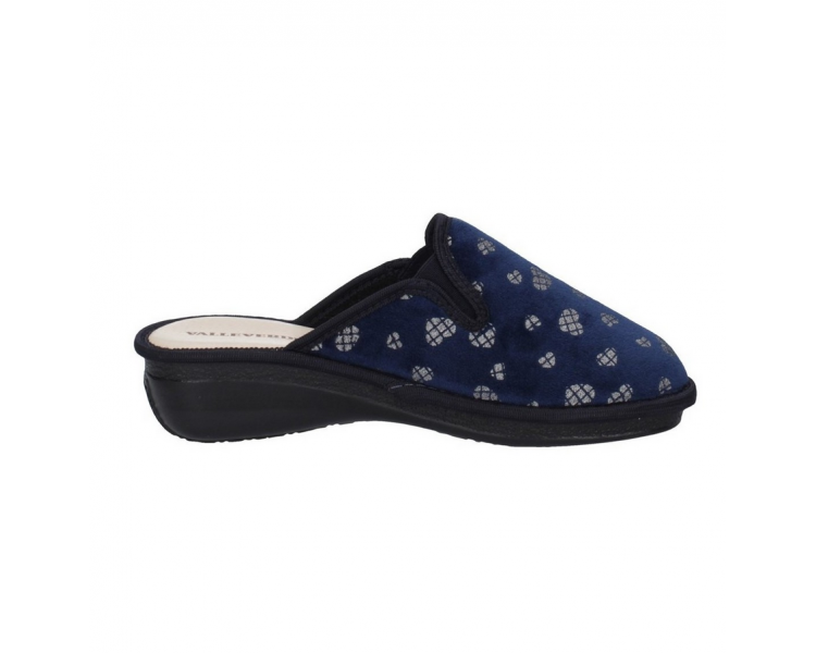 Valleverde 37300 Pantofole Donna Con Plantare Soft In Vera Pelle Nero