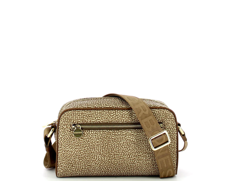 BORBONESE Tracolla Small - Beige/Marrone
