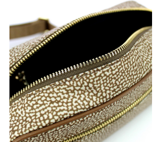 BORBONESE Tracolla Small - Beige/Marrone