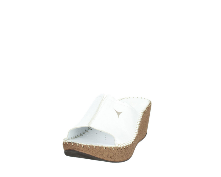 Ciabatte Donna Doppia Fascia a Incrocio con Morbido Plantare in Ecopelle Imbottito, Suola 4,5cm