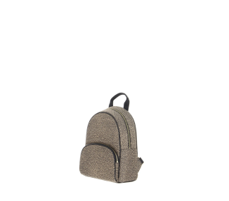 BORBONESE Backpack Medium - Op Natural/Black