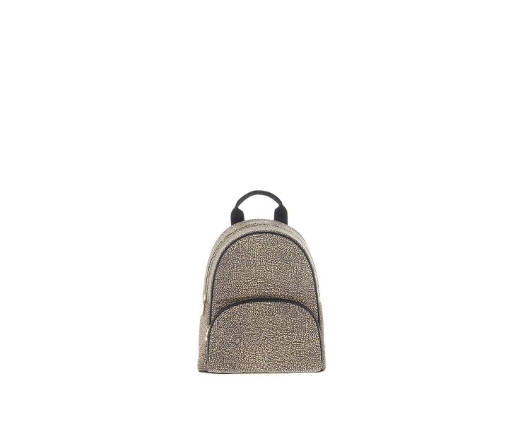 BORBONESE Zaino Medium - Op Naturale/Nero