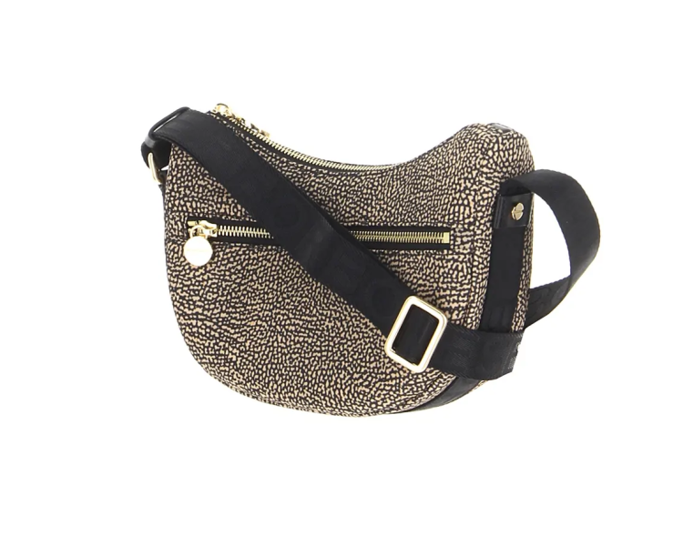 BORBONESE LUNA Bag MINI - Op Natural/Black