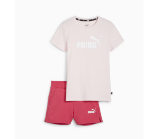 PUMA LOGO Tee & Shorts Youth Set