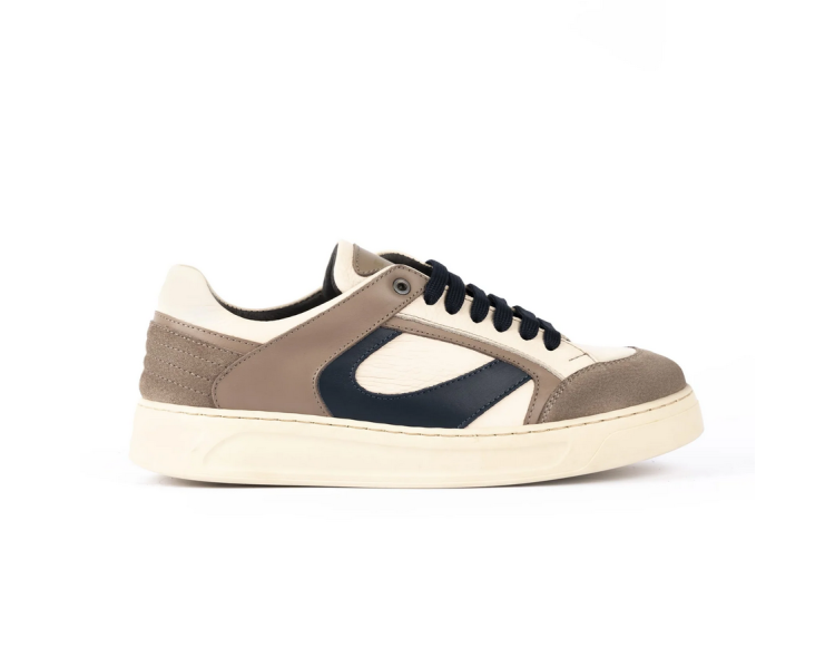 EXTON Sneakers Uomo in pelle e camoscio