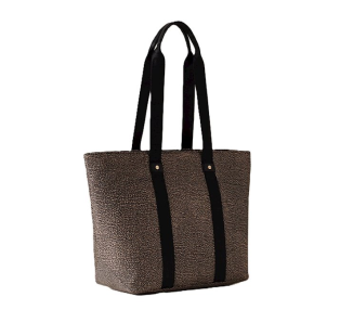 BORBONESE Shopper Eco Line Medium - OP Naturale/Nero
