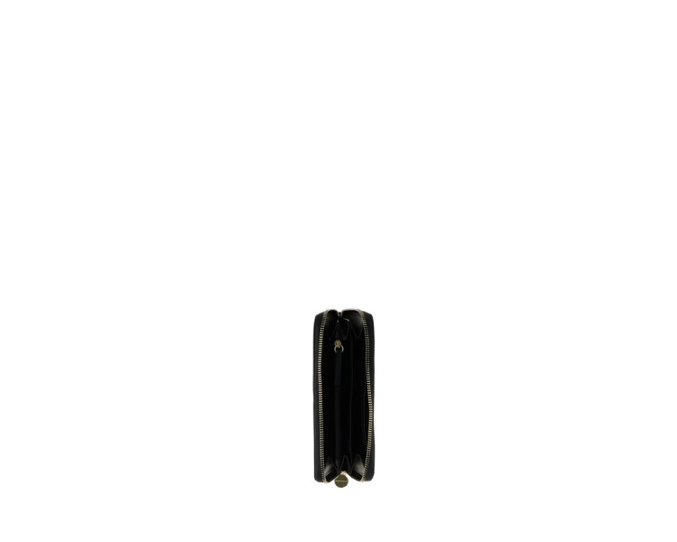 BORBONESE ZIP AROUND Portafoglio Large - Dark Black