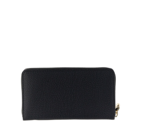 BORBONESE ZIP AROUND Wallet Large - Dark Black