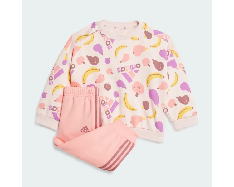 adidas essentials allover Print Infant - Crew Set