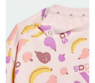 adidas essentials allover Print Infant - Crew Set