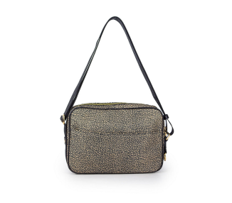 BORBONESE Borsa Camera Case Medium Naturale/Nero