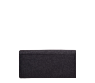 BORBONESE CONTINENTAL Wallet Large - Dark Black