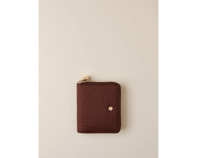 BORBONESE ZIP AROUND Portafoglio Medium - Noisette