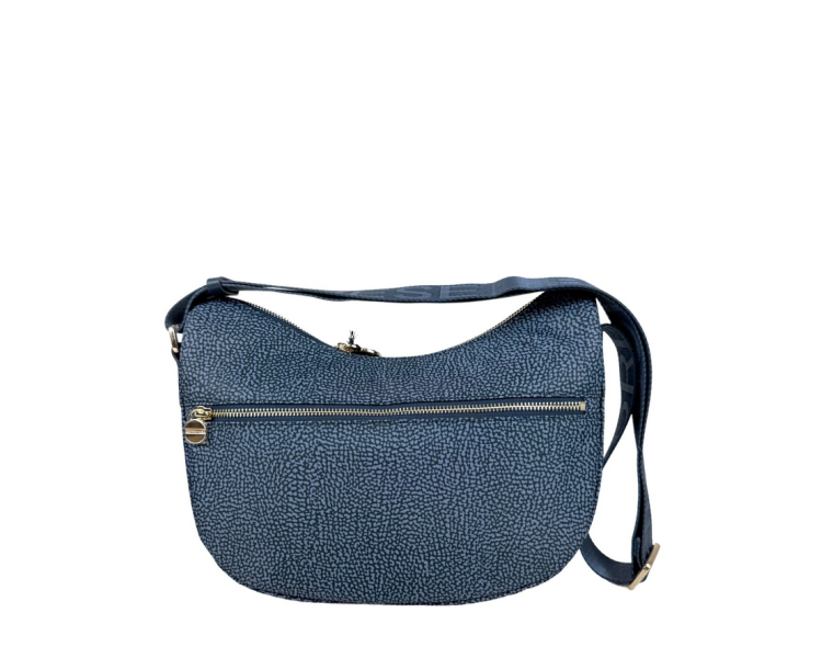 BORBONESE LUNA Bag Small - Blue Lapis
