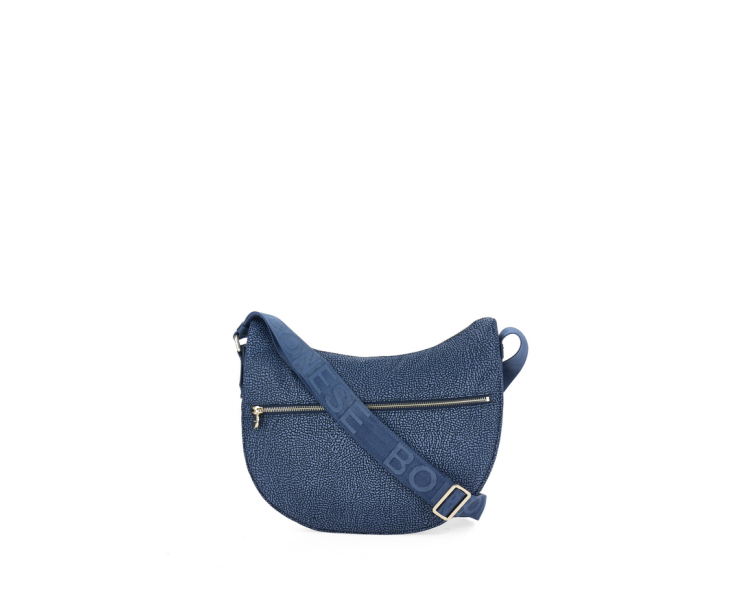 BORBONESE LUNA Bag Middle - Blue Lapis