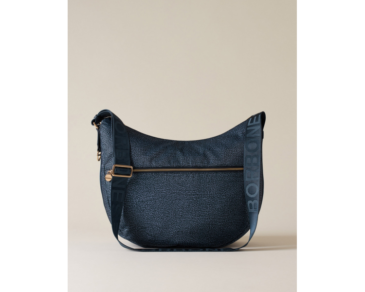 BORBONESE LUNA Bag Medium - Blue Lapis