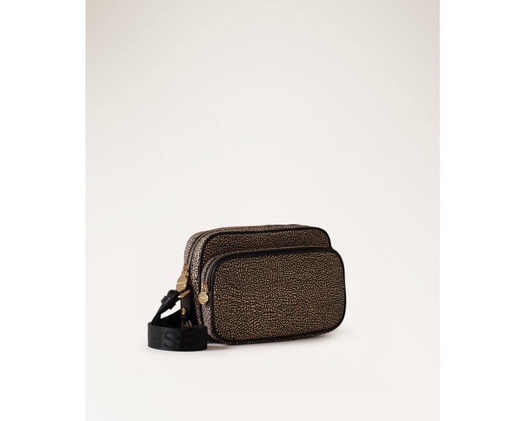 BORBONESE Camera Case Small - Op Naturale/Nero