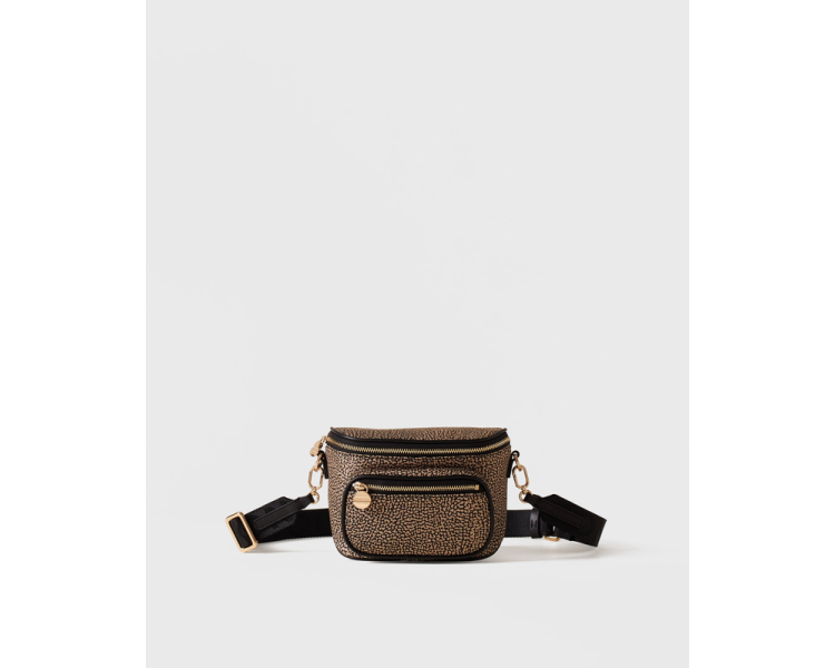 BORBONESE MARSUPIO MINI - Op Natural/Black